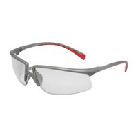 3M (formerly Aearo) 12265-00000 3M Privo Safety Glasses With Silver And Red Frame And Clear Polycarbonate Anti-Fog Lens